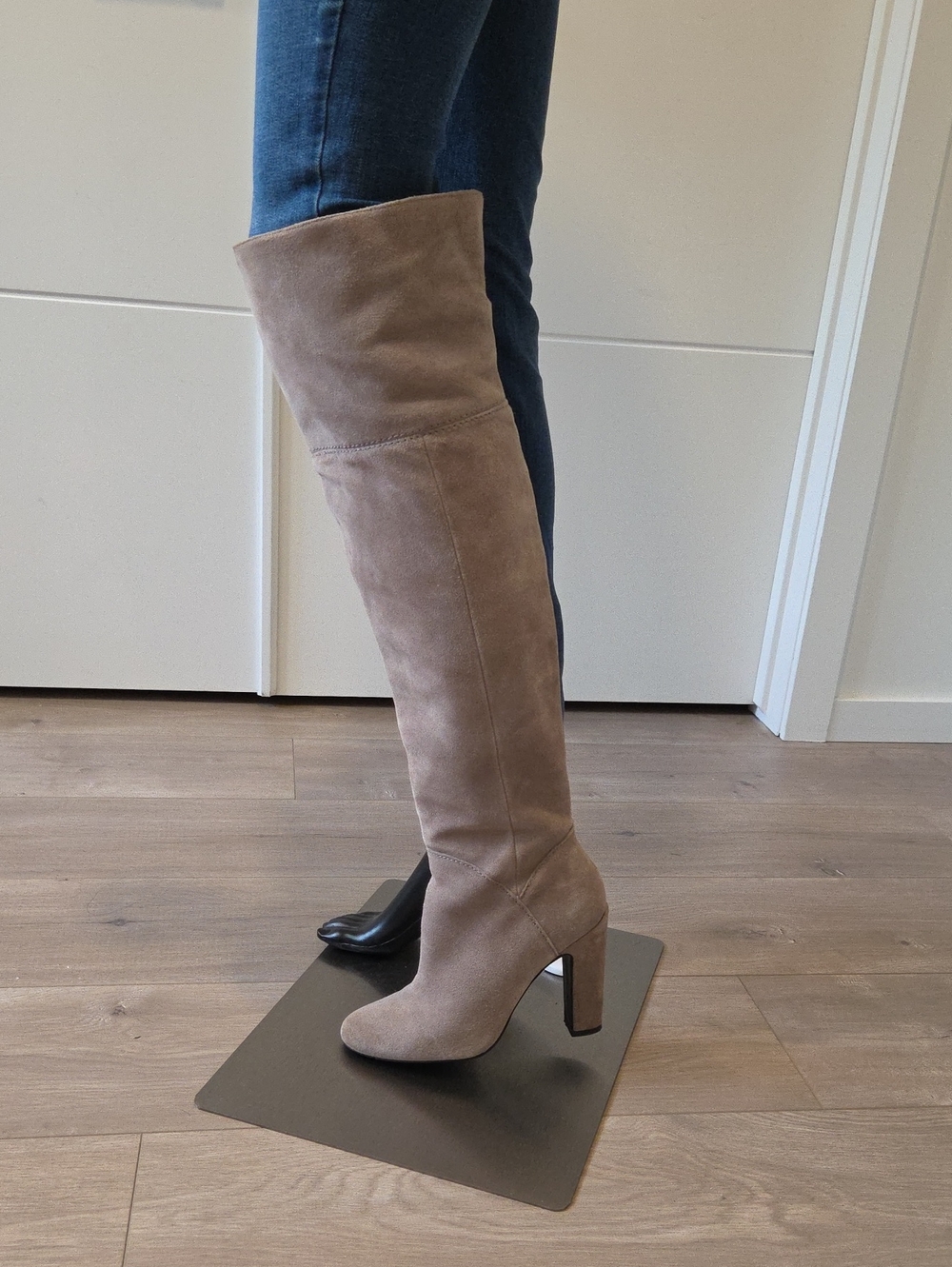 Aldo Taupe Suede Over-the-Knee Boot